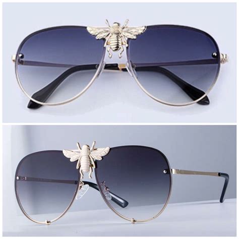 gucci sunglasses with bees|gucci unisex sunglasses.